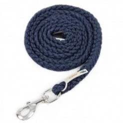 Schockemohle Catch Braided Nylon Lead Rope -Horse Trail Haven Sales Store 1320 00007 schockemohle catch lead navy 73606.1663268349