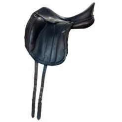 Used Equipe Viktoria Monoflap Dressage Saddle 17.5/W -Horse Trail Haven Sales Store 334 Hero 00267.1687461331