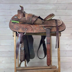 Used Star Of Texas Western Saddle 15/MW -Horse Trail Haven Sales Store 340 L Rigging 75237.1690419382