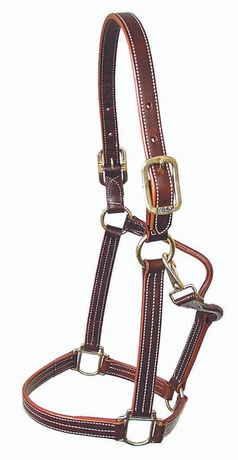 Mary's British Leather Halter With Solid Brass Hardware 4 Mary's British Leather Halter With Solid Brass Hardware - Image 4
