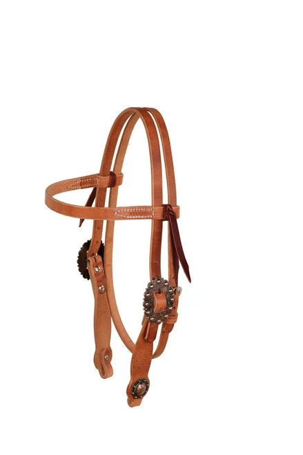 Berlin Cowboy Culture Big Copper Brow Headstall, Heavy Oil 1 Berlin Cowboy Culture Big Copper Brow Headstall, Heavy Oil