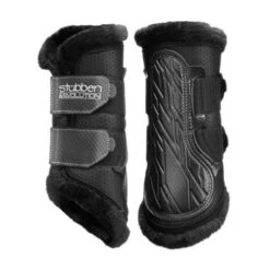 Stubben AirFlow Brushing Boots With Fleece -Horse Trail Haven Sales Store airflow brushing boots with fleece medium black hero 24451 stubben 88798.1680630430
