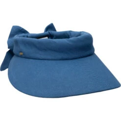 Scala Arosa Deluxe Visor With Bow -Horse Trail Haven Sales Store arosa deluxe cotton visor bow atlantic blue V25 ATLANTIC BLUE scala 56186.1691251156