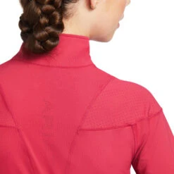 Ariat Auburn Quarter Zip Baselayer -Horse Trail Haven Sales Store auburn 1 4 zip baselayer red bud back yoke 10039495 ariat 12573.1662078821