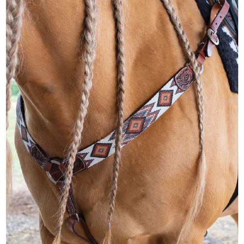 Circle Y Beaded Aztec Infinity Breast Collar 1 Circle Y Beaded Aztec Infinity Breast Collar