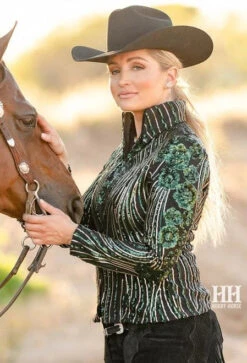 Hobby Horse Bloom Show Jacket -Horse Trail Haven Sales Store bloom jacket green side 1924 hobby horse 07707.1584046186