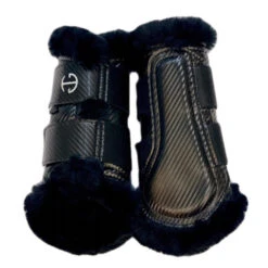 Halter Ego Brushing Boots -Horse Trail Haven Sales Store brushing boots blk blk hero CARBON TECH BRUSHING halter ego 57940.1682645213