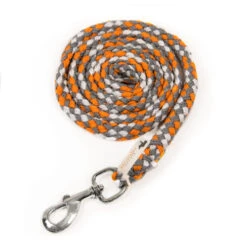 Schockemohle Catch Braided Nylon Lead Rope -Horse Trail Haven Sales Store catch lead rope multi orange 1320 00007 schockemoehle 61991.1646870270