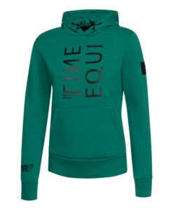 Equiline ClemaC Pullover Hoodie -Horse Trail Haven Sales Store clemac pullover hoodie pepr.grn front R09780 611 equiline 90299.1667871383