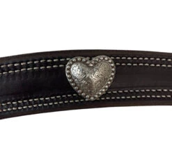Buckaroo Leather Heart Concho Breast Collar 6 Buckaroo Leather Heart Concho Breast Collar -Horse Trail Haven Sales Store contour 1.5in bc heart concho buckaroo 77801.1674936274