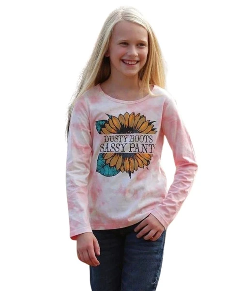 Girls Cruel Denim Dusty Boots Tee Long Sleeve 1 Girls Cruel Denim Dusty Boots Tee Long Sleeve