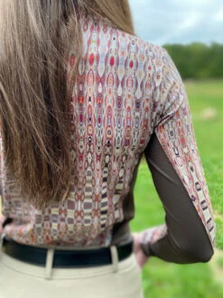 Arista Quarter Zip Shirt Prints -Horse Trail Haven Sales Store earth 1 4 zip pattern ls earth back 3012 arista 83105.1668890146