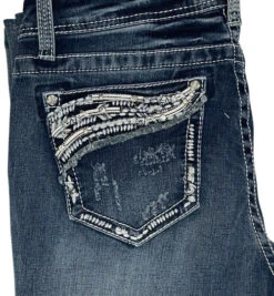 Grace In LA Easy Fit Classic Western Jean