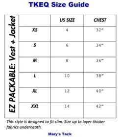 TKEQ EZ Packable Down Jacket 7 TKEQ EZ Packable Down Jacket -Horse Trail Haven Sales Store ez packable vest size guide tkeq 21368.1663101937