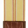 Edgewood Fancy Stitch Leather Overlay Girth With Double End Elastic