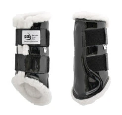 DSB Glossy Patent Dressage Sport Boot 9 DSB Glossy Patent Dressage Sport Boot -Horse Trail Haven Sales Store glossy black boots white fleece pair dsb 59157.1592335965