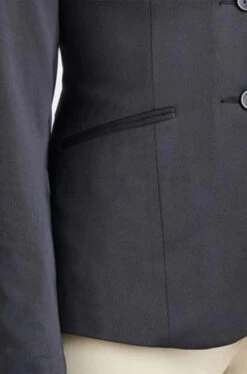 Hadley Performance Show Coat -Horse Trail Haven Sales Store hadley cooling show coat black front detail 33061 smartpak 69713.1649378101