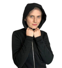 Equiline GlareG Rhinestone Hoodie 8 Equiline GlareG Rhinestone Hoodie -Horse Trail Haven Sales Store hoodie black hood mindy equiline 41483.1667609044