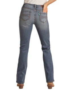 Rock & Roll Hooey Mid Rise Jean -Horse Trail Haven Sales Store hooey jeans mid rise vintage back HYWD4MR16B rr denim 09790.1678312734