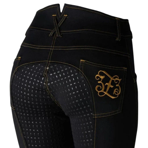 Horze Jessi-Lyn Denim Full Seat Breeches 1 Horze Jessi-Lyn Denim Full Seat Breeches