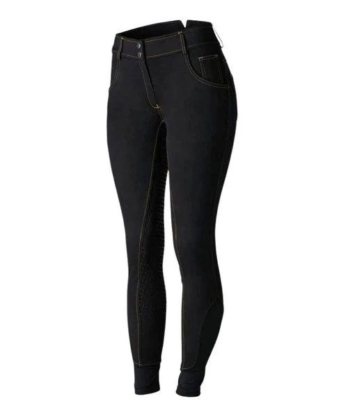 Horze Jessi-Lyn Denim Full Seat Breeches 8 Horze Jessi-Lyn Denim Full Seat Breeches - Image 8