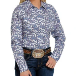 Cinch Ladies Print Snap Shirt 12 Cinch Ladies Print Snap Shirt -Horse Trail Haven Sales Store lds cinch paisley ls multi MSW9201032 miller 68857.1669079121