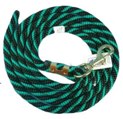Nylon Lead Rope - Multi-Color -Horse Trail Haven Sales Store lead rope green black 02993.1597953960