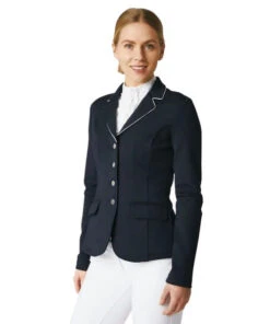 Horze Martina Show Coat With Piping 12 Horze Martina Show Coat With Piping -Horse Trail Haven Sales Store martina show coat piping dark navy 33620 VDB horze 14816.1653514362