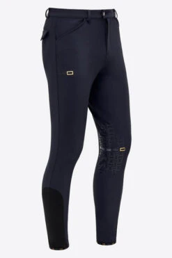 Men's RG Breeches Knee Grip 13 Men's RG Breeches Knee Grip -Horse Trail Haven Sales Store men breech knee grip navy side BRM004 JS004 7901 RG 47573.1669869902