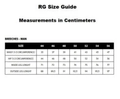 Men's RG Breeches Knee Grip 9 Men's RG Breeches Knee Grip -Horse Trail Haven Sales Store men breech size guide rg 38311.1669872398
