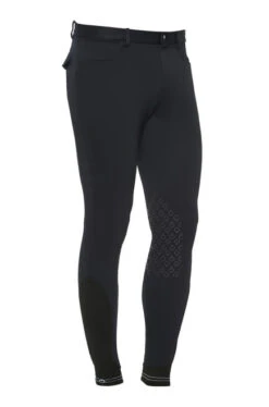 Men's Cavalleria Toscana Logo Tape Breeches Grip Knee -Horse Trail Haven Sales Store men new grip logo tape navy side PAU133 PA010 7901 cavalleria toscana 41327.1657138038