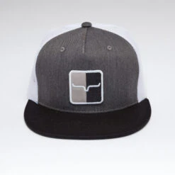 Kimes Ranch Mirror Trucker Hat -Horse Trail Haven Sales Store mirror trucker hat charcoal front 842606178888 kimes 18111.1684251664