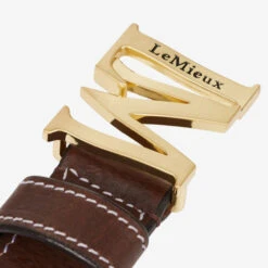 LeMieux Monogram Belt -Horse Trail Haven Sales Store monogram belt brown detail IT03145002 lemieux 11509.1679788684