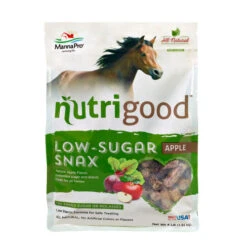 Nutrigood Low Sugar Snax Horse Treats -Horse Trail Haven Sales Store nutri good low sugar snax apple 4lb front manna pro 58772.1678311195
