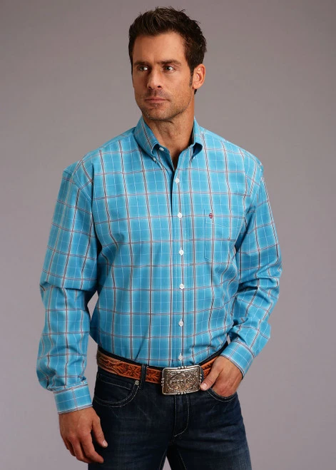 Stetson Plaid Ombre Shirt 2 Stetson Plaid Ombre Shirt - Image 2