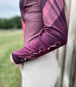 Arista Quarter Zip Shirt Prints -Horse Trail Haven Sales Store prism 1 4 zip ls rustgold detail 3012 arista 00889.1668890144