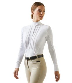 Ariat Luxe Show Shirt Long Sleeve 14 Ariat Luxe Show Shirt Long Sleeve -Horse Trail Haven Sales Store pro luxe show shirt white front 10043396 ariat 53055.1676136280