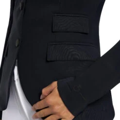 Cavalleria Toscana R-EVO Jersey Tech Knit Show Jacket -Horse Trail Haven Sales Store r evo lt tech knit jacket navy detail GGD036 JC019 7901 CT 75573.1641944148