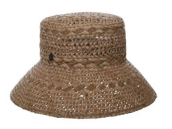 Biltmore Sweet Creature Raffia Bucket Hat -Horse Trail Haven Sales Store raffia bucket hat natural right front BVC102 NATURAL biltmore 50696.1691343374