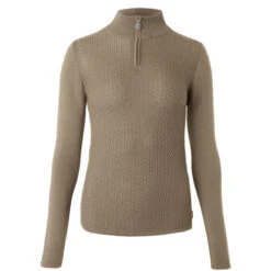 B Vertigo Ruth 1/4 Zip Sweater 11 B Vertigo Ruth 1/4 Zip Sweater -Horse Trail Haven Sales Store ruth sweater shiitake beige 33546 SBE b vertigo 84302.1667872985
