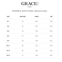 Grace In LA Easy Fit Classic Western Jean 6 Grace In LA Easy Fit Classic Western Jean -Horse Trail Haven Sales Store size chart grace in la 97847.1657824296