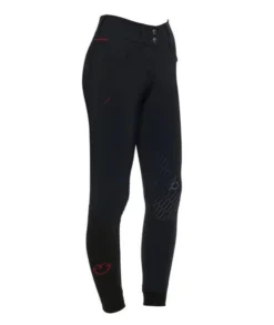 Cavalleria Toscana Team Red Stripe High Waist Breeches -Horse Trail Haven Sales Store team red stripe hi waist navy side PAD162 JE010 7001 CT 38565.1640812879