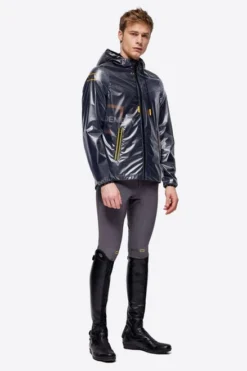 RG Unisex Waterproof Hooded Jacket 7 RG Unisex Waterproof Hooded Jacket -Horse Trail Haven Sales Store waterproof jacket grey man front COU001 NL002 8D00 RG 19427.1669828068