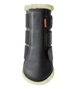 B Vertigo Wellington Fleece Brushing Boots -Horse Trail Haven Sales Store wellington brushing boots inside black 19268 BL BV 62753.1678562798