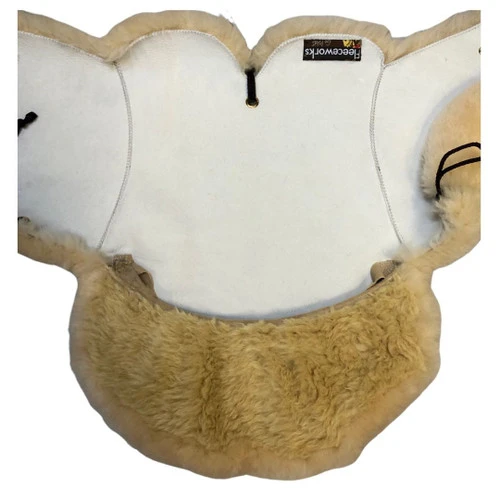 Fleeceworks Sheepskin Western Seat Saver Deluxe + Cantle 1 Fleeceworks Sheepskin Western Seat Saver Deluxe + Cantle